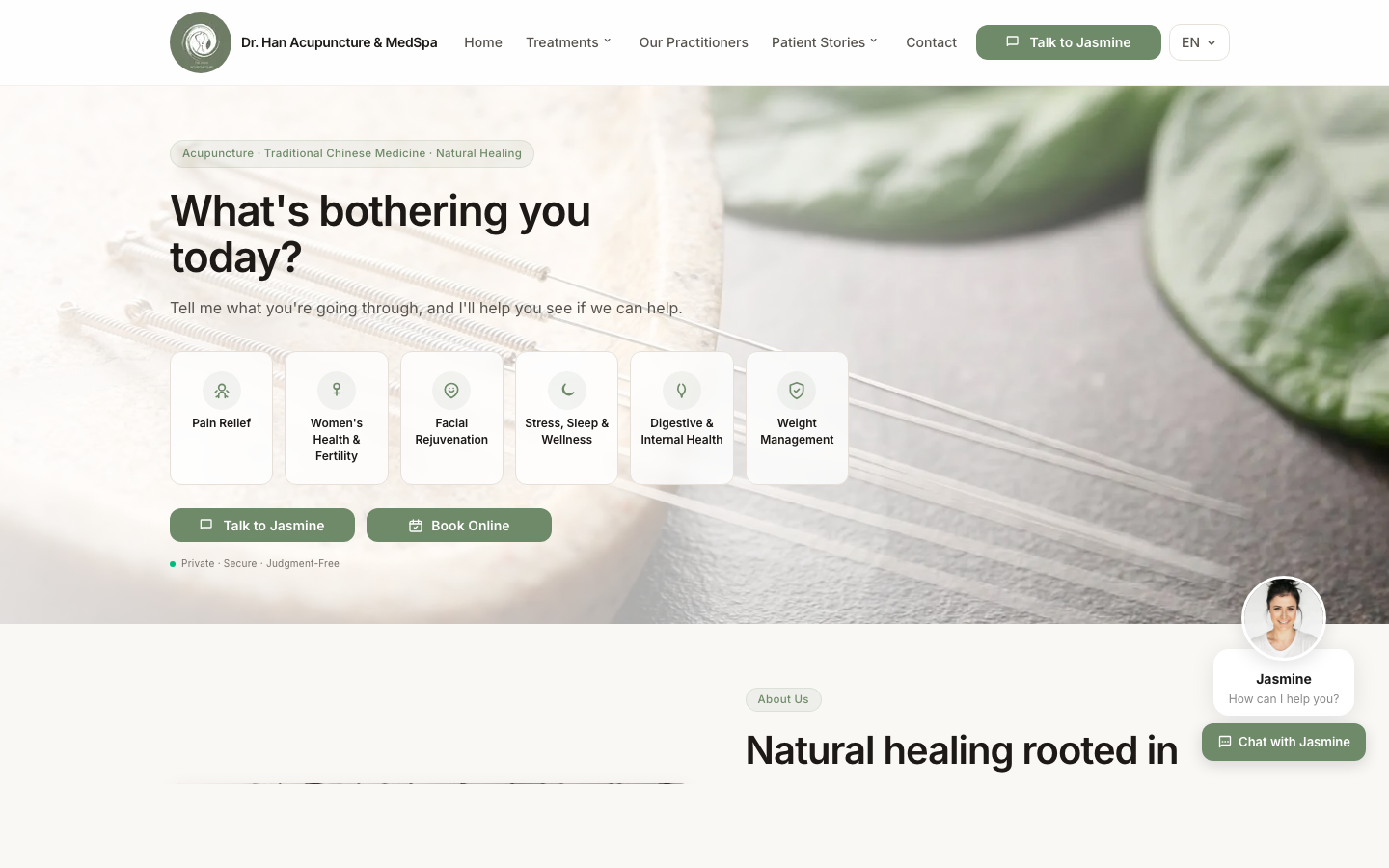 Dr. Han Acupuncture — built with Bloma